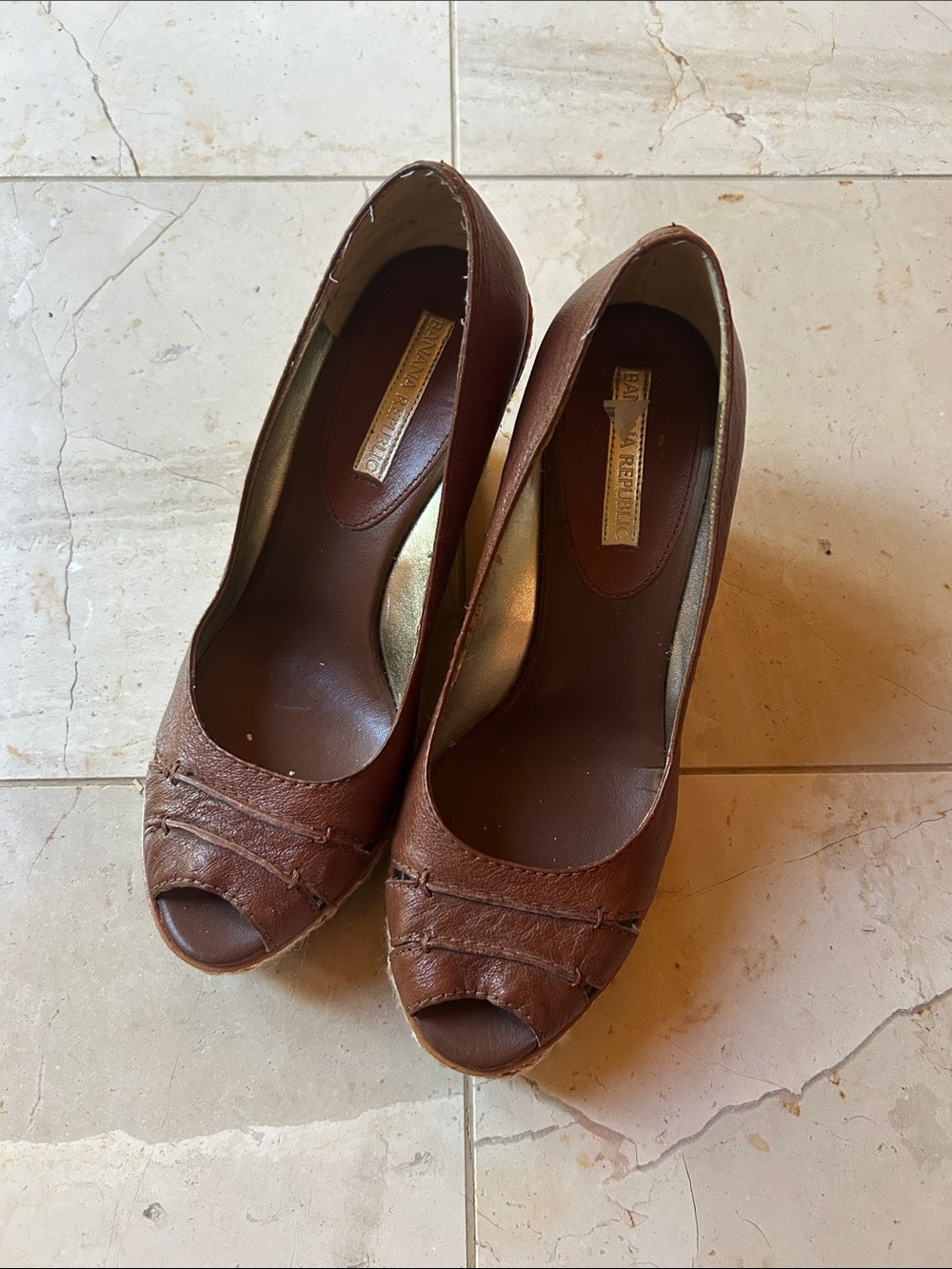 Banana Republic open toed espadrilles
